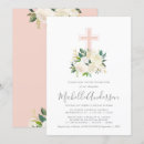 Search for blush pink floral invitations Girl