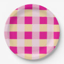Search for easter paper plates Gingham pattern