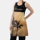 Search for palm tree sunset aprons Ocean