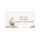 Search for basket of eggs return address labels Rabbit