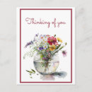 Search for watercolor daisies postcards Thinking of you
