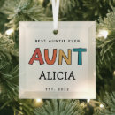 Search for auntie christmas tree decorations Best auntie ever