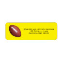 Search for football labels return address labels Coach
