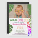 Search for unique 1st birthday invitations Jungle