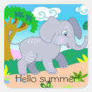 Search for elephant cartoon stickers Cute