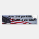 Search for thank a vet bumper stickers Usa