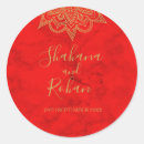 Search for gold red wedding stickers Chic