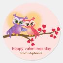 Search for owl couple stickers Valentine