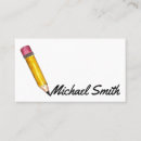 Search for teacher business cards Education