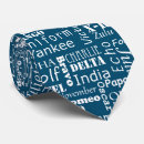 Search for alphabet ties Language