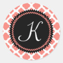 Search for coral and black stickers Pattern