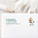 Search for dish return address labels Snoopy