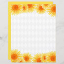 Search for sunflower stationery paper Fall