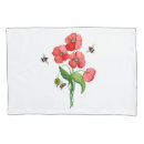 Search for poppy flower pillowcases Watercolor