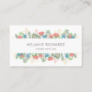 Search for forget me not business cards Feminine