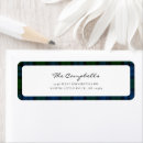 Search for green plaid return address labels Typography
