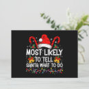 Search for most invitations Santa