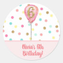 Search for 6th birthday party stickers Whimsical