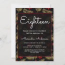 Search for red and black 18th birthday invitations Eighteenth