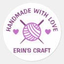 Search for knitting yarn stickers Handmade