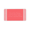 Search for modern chevron return address labels Pattern