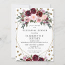 Search for marsala rehearsal dinner invitations Gold