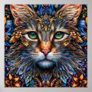 Search for geometric cat art Abstract