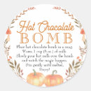 Search for hot chocolate stickers Hot cocoa bomb