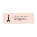 Search for paris france return address labels Chic
