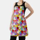 Search for yellow daisies aprons Red