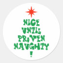 Search for naughty or nice stickers Typography