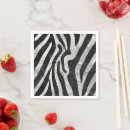 Search for zebra stripe napkins Modern
