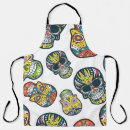 Search for mexican sugar skull aprons Background