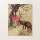 Search for little red riding hood puzzles Illustration