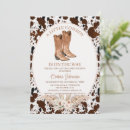 Search for cowhide invitations Cowboy boots