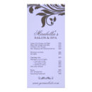 Search for hair salon menu rack cards Nails