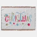 Search for christmas throw blankets Typography