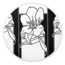 Search for black white flower and knobs and pulls Botanical