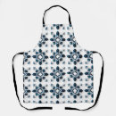 Search for geometric designs aprons Blue