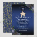 Search for navy blue gold quinceanera invitations Mis quince quinceanera