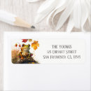 Search for fall colours return address labels Falling leaves