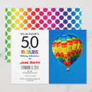 Search for colourful dots invitations Balloon