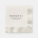 Search for fun fact wedding napkins Modern