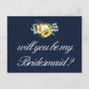 Search for sunflower bridesmaid cards Rustic