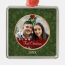 Search for mistletoe christmas tree decorations Newlywed