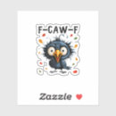 Search for funny wordplay stickers Rooster