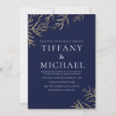 Search for navy blue gold white invitations Modern