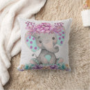Search for purple elephant nursery decor Girl