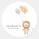 Search for lion birthday stickers Boy