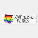 Search for lines bumper stickers Rainbow